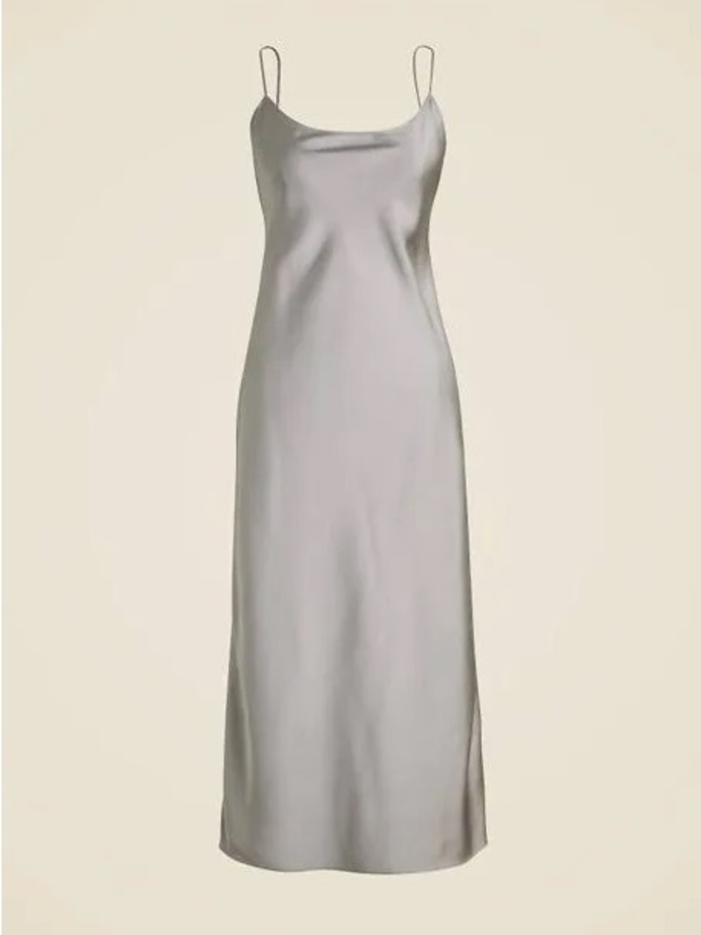NWT J Crew Gwyneth slip dress grey size 6